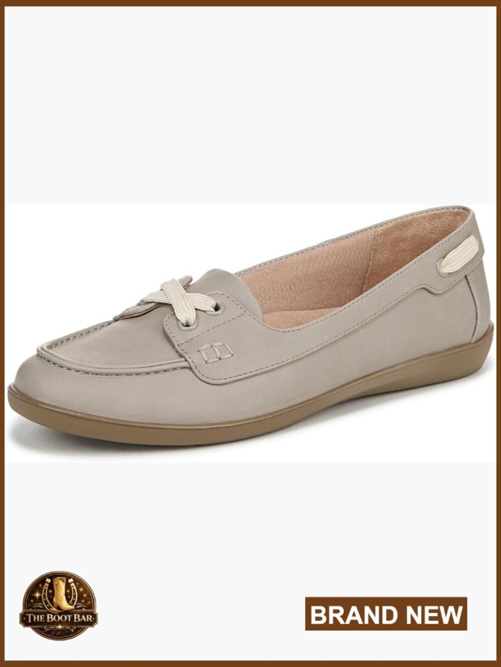 LifeStride Nautical Boat Shoes - Soft System Comfort, Slip-On Loafers